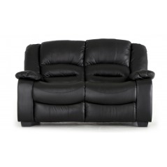 VL Barletto 2 Seater Sofa Black